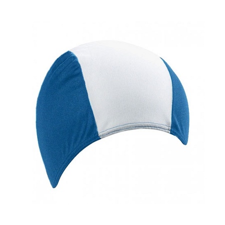 Swimming cap blue and white