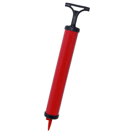 Ball pump/air pump - with needle - red - 28 cm