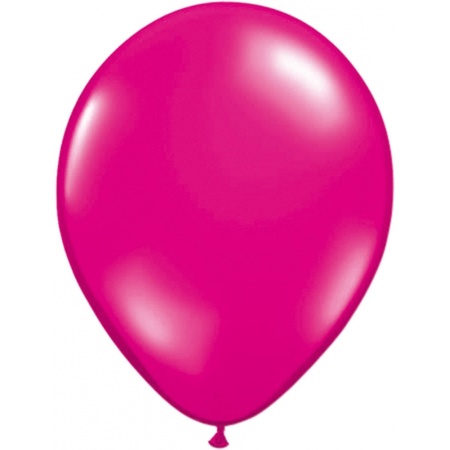 Ballonnen magenta roze 50 stuks