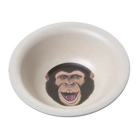 Bamboo breakfast bowls chimpanzee for kids 15 cm