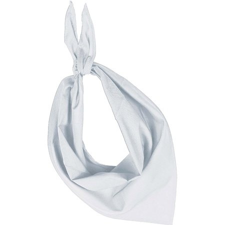Bandana/handkerchief white for adults