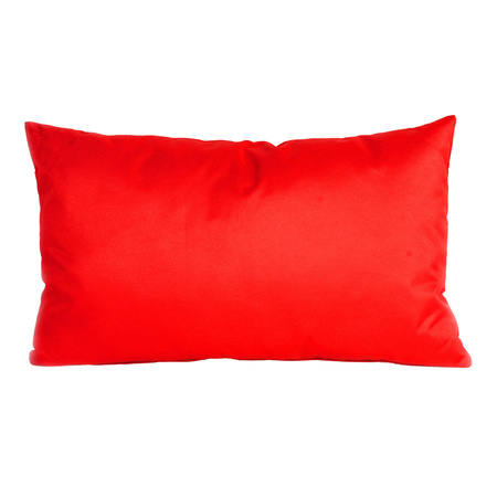 Pillows for garden/house in red 30 x 50 cm