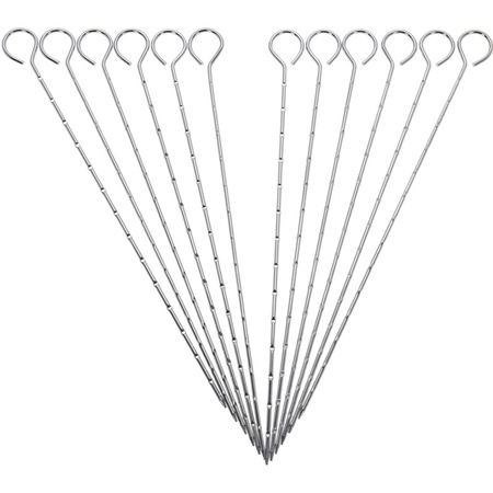 12x Barbecue skewers 27 cm