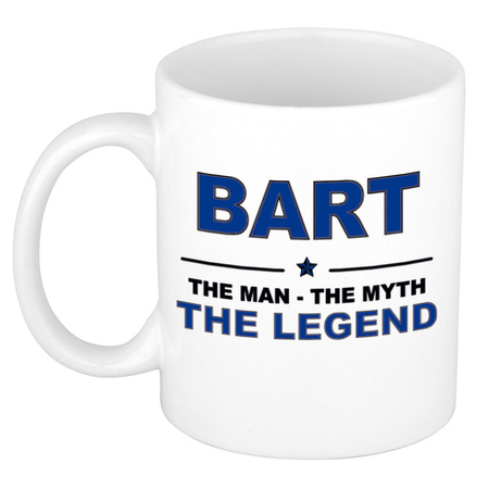 Bart The man, The myth the legend cadeau koffie mok / thee beker 300 ml