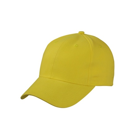 6 panel baseball cap yellow
