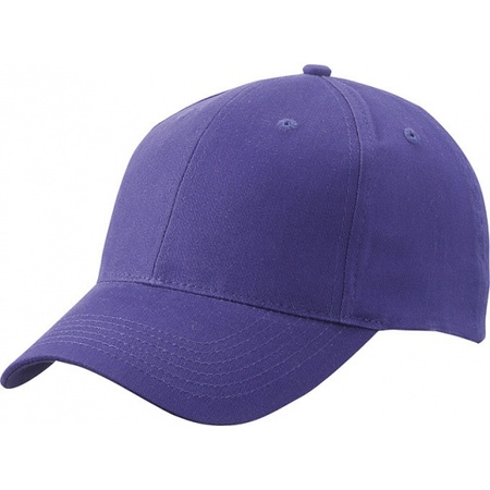 6 panel baseball cap purple