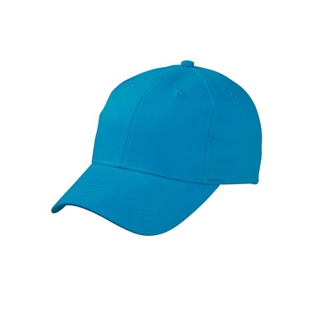 Baseball cap 6-panel turquoise voor volwassenen