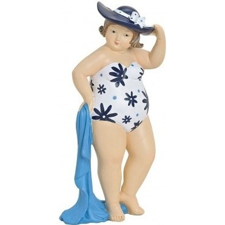 Statue fat lady 20 cm with towel
