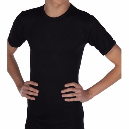 Beeren thermo shirt black short sleeve