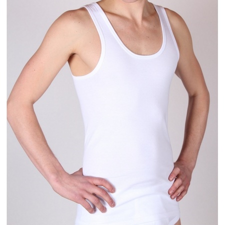 Beeren Tricot ondergoed Hemd/singlet - heren - wit - 100% katoen