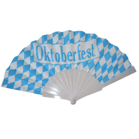 Oktoberfest fan blue and white 