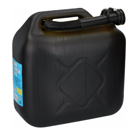 Benzine Jerrycan 10 liter in het zwart 