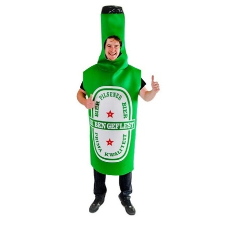 Beer bottle costume for adults