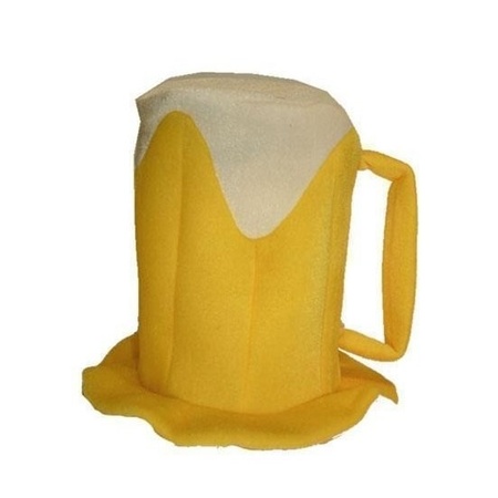 Beer mug/tankard hat dress up accessory for adults