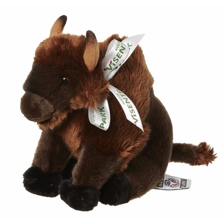 Bison cuddly toy animal 18 cm