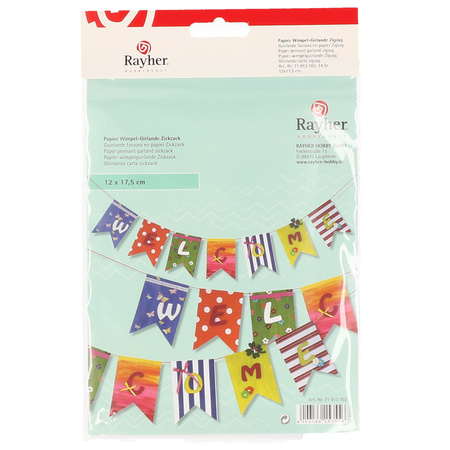 Blank zigzag flags 36 pieces