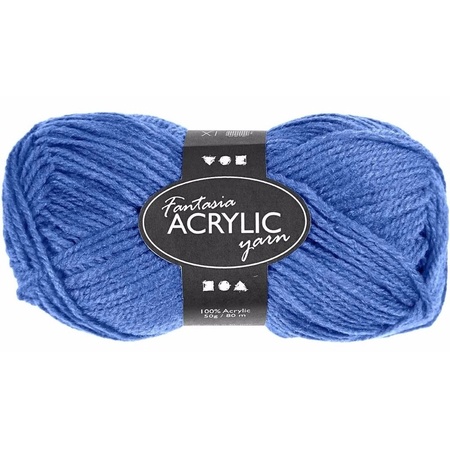 Blue acrylic yarn 80 meter