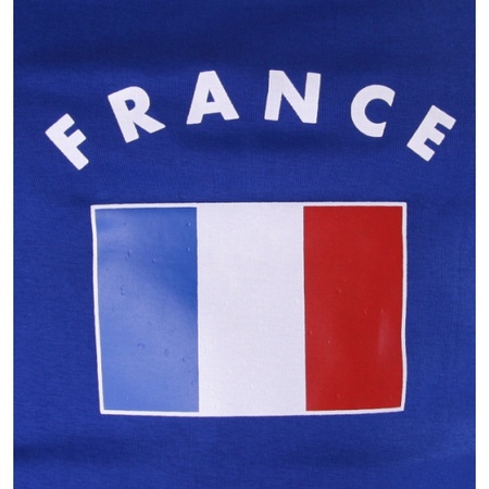 Blauw dames t-shirt Frankrijk