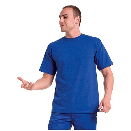 Blauw grote maten t-shirt 4XL