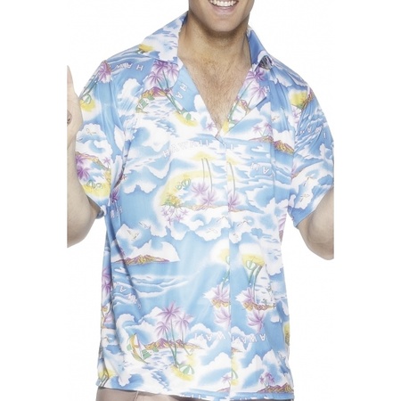 Toppers - Blauw hawaii shirt