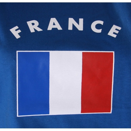 Blauw heren singlet Frankrijk