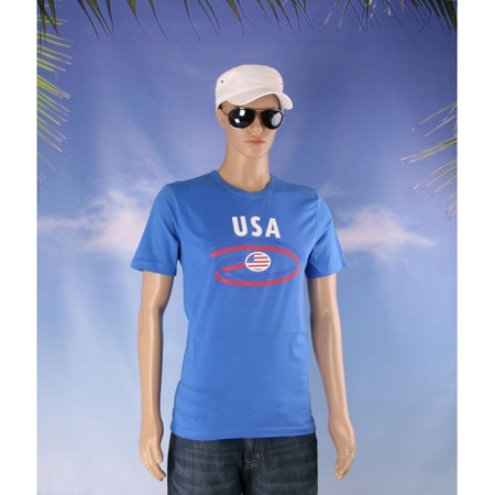 Blue mens t-shirt USA