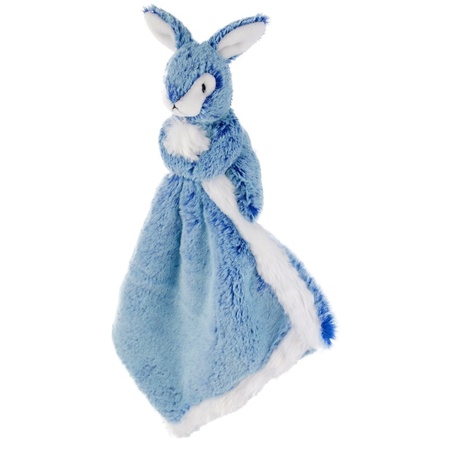 Blue rabbit/hare comforter cuddle cloth 25 cm