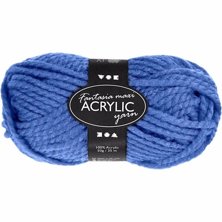 Blue acrylic yarn 35 meter