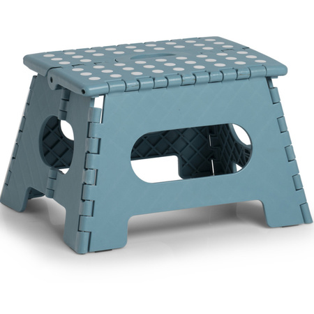 Blue folding step/stool 35 x 22 cm
