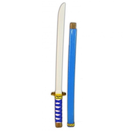 Blue plastic ninja/ samurai sword  60 cm