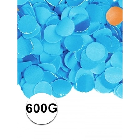 Blauwe confetti 600 gram