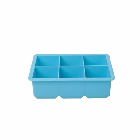 Blue icecube tray 6 cubes