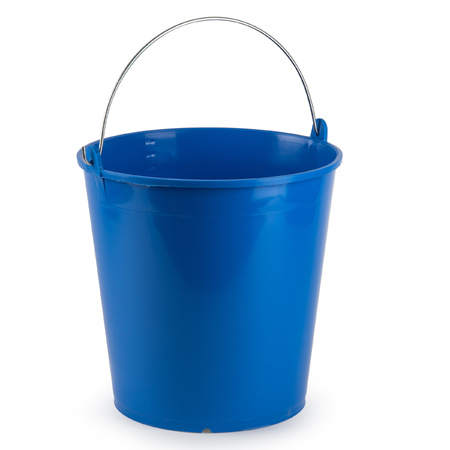Blauwe schoonmaakemmer/huishoudemmer 15 liter 32 x 31 cm
