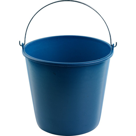 Blauwe schoonmaakemmer/huishoudemmer 16 liter 32 x 28 cm