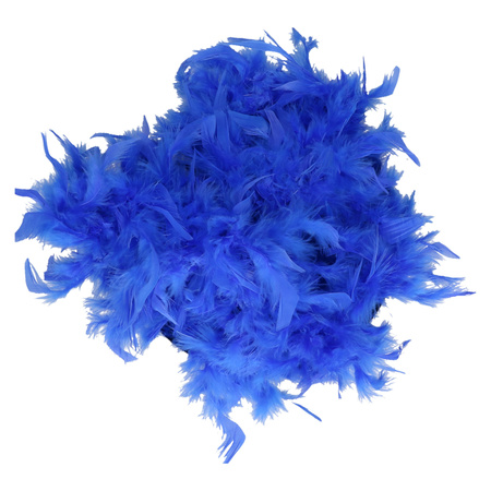 Blue feathers boa 180 cm