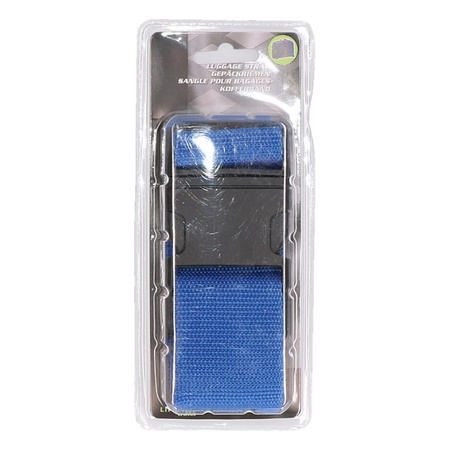 Suitcase belt blue 100-180 cm