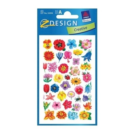 Flower stickers 6 sheets