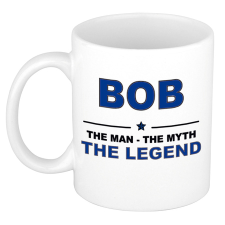 Bob The man, The myth the legend cadeau koffie mok / thee beker 300 ml