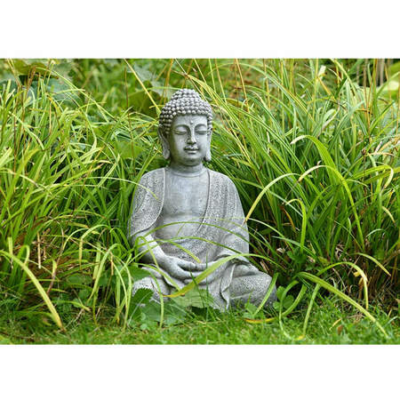 Buddha statue grey 30 cm