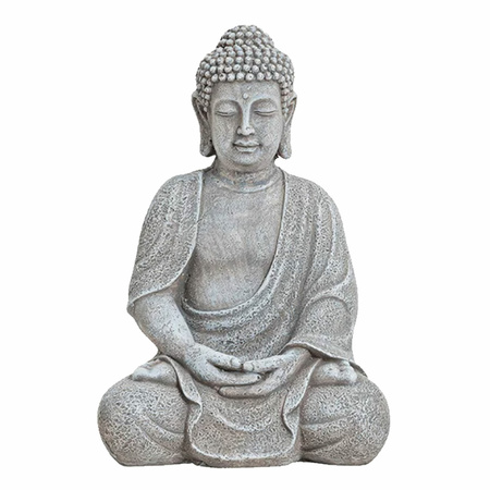 Boeddha beeld grijs 30 cm