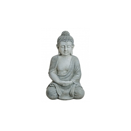 Boeddha beeld grijs 47 cm