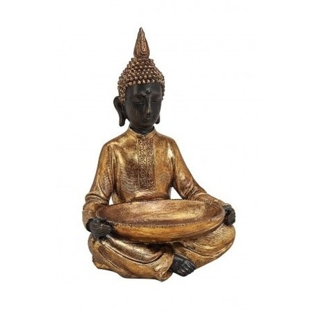 Buddha statue with scale gold 37 cm