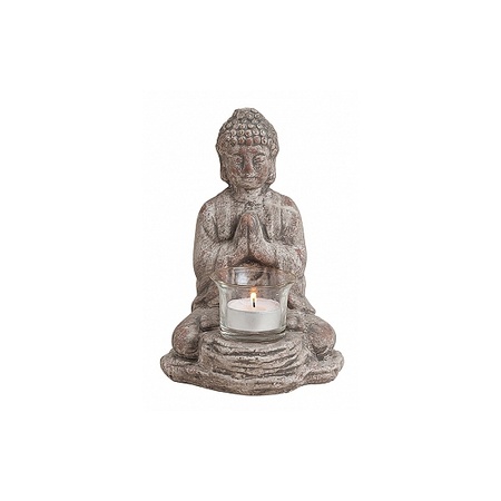 Buddha statue tealight holders 19 cm