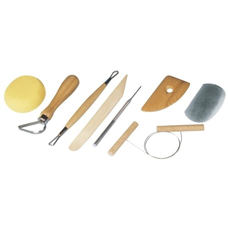 Model basic package with clay and tools 10-pieces
