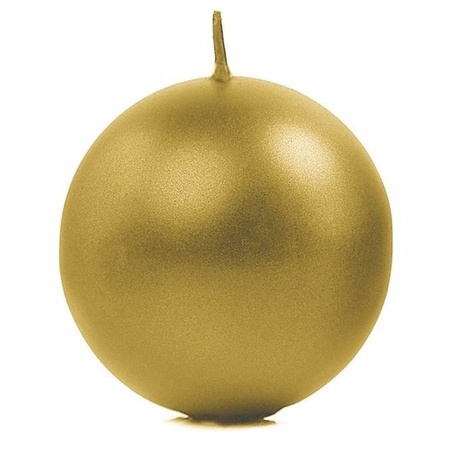Candles Sphere gold 8 cm