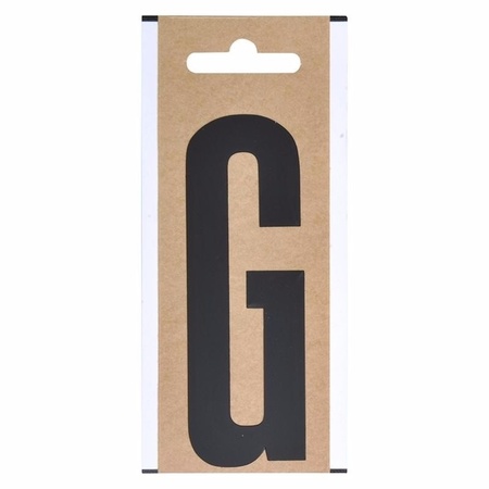 Bootnaam sticker letter G zwart 10 cm
