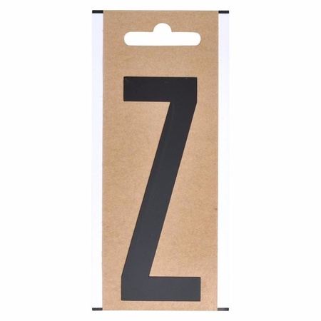 Bootnaam sticker letter Z zwart 10 cm