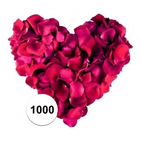 Burgundy red rose petals 1000 pieces