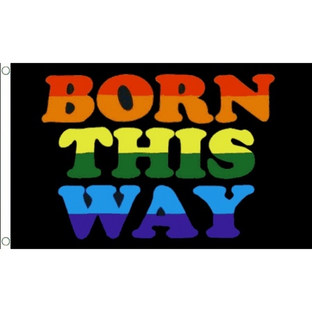 Born This Way vlag 150 x 90 cm