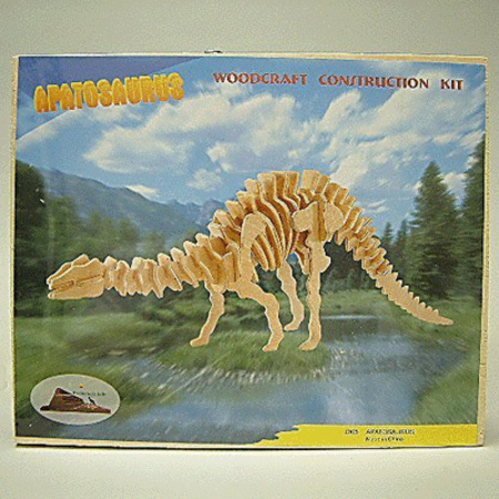 Bouwpakket Apathosaurus dinosaurus hout